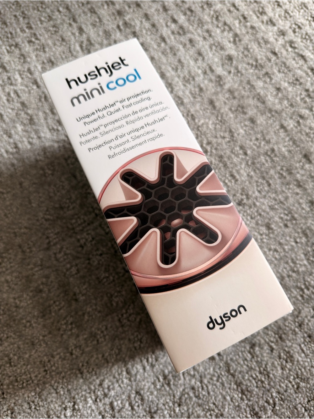 Dyson HushJet Mini Cool Personal Air Projector - Pink and Black